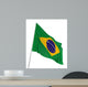 3D Brazilian Flag Wall Decal