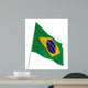 3D Brazilian Flag Wall Decal