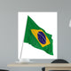 3D Brazilian Flag Wall Decal