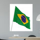 3D Brazilian Flag Wall Decal