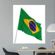 3D Brazilian Flag Wall Decal
