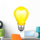 Light bulb, vector icon Wall Decal