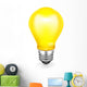 Light bulb, vector icon Wall Decal