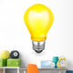 Light bulb, vector icon Wall Decal