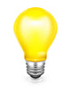 Light bulb, vector icon Wall Decal