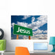 Jesus Green Road Sign Wall Mural
