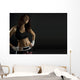 sexy brunette fitness Wall Mural