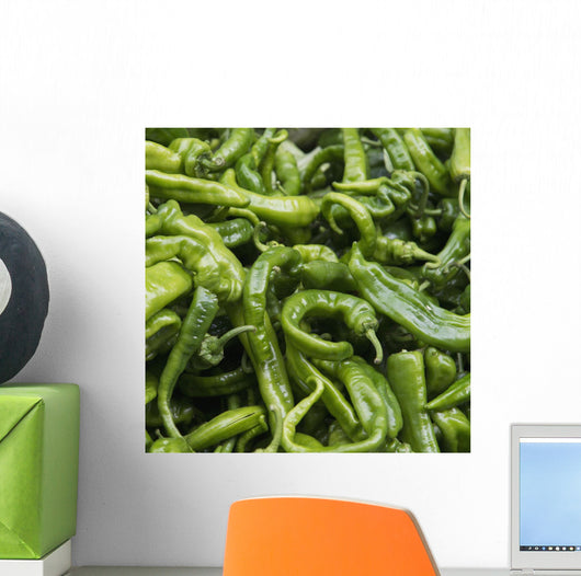 Green chilli peppers;Lhasa xizang china Wall Mural