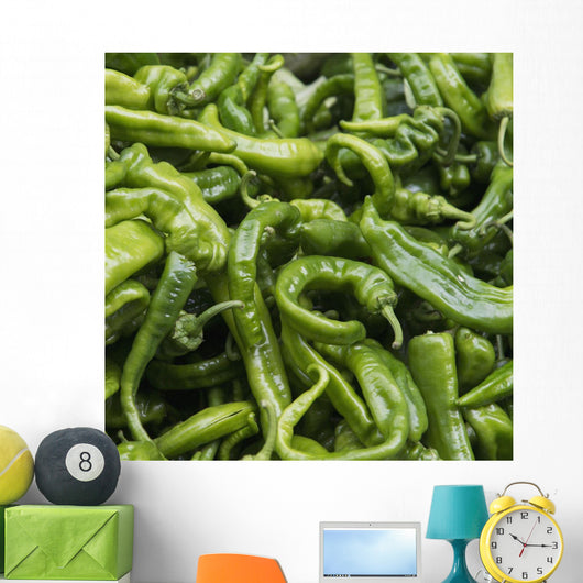 Green chilli peppers;Lhasa xizang china Wall Mural