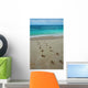 Footprints Tropical Beach Wall Decal Design 2