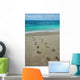 Footprints Tropical Beach Wall Decal Design 2