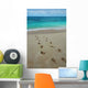 Footprints Tropical Beach Wall Decal Design 2