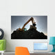 Excavator Wall Mural