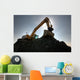 Excavator Wall Mural