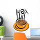 Hot Coffee Illustration Wall Decal