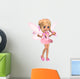 Cute Toon Ballerina Fairy Wall Decal