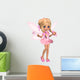 Cute Toon Ballerina Fairy Wall Decal