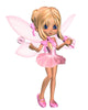 Cute Toon Ballerina Fairy in Pink - Standing Wall Decal