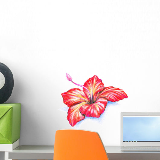 Hibiscus flower Wall Decal