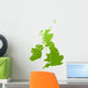 Uk and Ireland Map Wall Mural