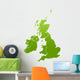 Uk and Ireland Map Wall Mural