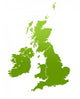 Uk and Ireland Map Wall Mural