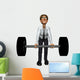 3D Businessman Heavy Gym Wall Decal
