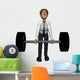 3D Businessman Heavy Gym Wall Decal