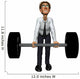 3D Businessman Heavy Gym Wall Decal