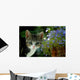 Small Kitten With Flowers Wall Mural