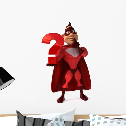 Superheroes and Questions Wall Decal
