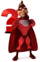 Superheroes and questions Wall Decal