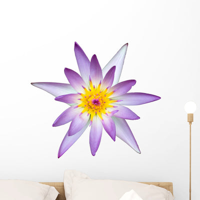 Lotus Wall Decal shown on a wall