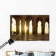 Morocco, Archways of Hassan II mosque at dusk Wall Mural