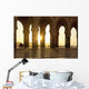 Morocco, Archways of Hassan II mosque at dusk Wall Mural