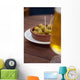 Spain, Majorca, Beer and olives in cafe Wall Mural