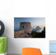 Spain, Torre des Savinar and Es Vedra island at sunset Wall Mural