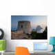 Spain, Torre des Savinar and Es Vedra island at sunset Wall Mural