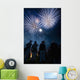 People watching fireworks at Nevill Junior Bonfire night Wall Mural