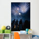 People watching fireworks at Nevill Junior Bonfire night Wall Mural