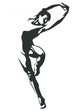 Ballet Dancer Silhouettes Wall Decal