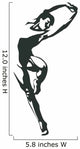 Ballet Dancer Silhouettes Wall Decal