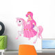 Princess Riding Horse Wall Decal