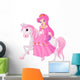 Princess Riding Horse Wall Decal