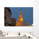 Qatar, View of Qatar Islamic Culture Center and mosque at dusk Wall Mural