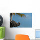 Sri Lanka, near Unawatuna, Elephant and palm tree Wall Mural
