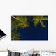 Sri Lanka, near Unawatuna, Stars at night with palm tree Wall Mural