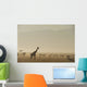 Kenya, Giraffe at dawn in front of Mt Kenya in Ol Pejeta Conservancy Wall Mural
