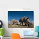Kenya, Great Northern White Rhinos in Ol Pejeta Conservancy Wall Mural