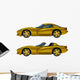 Golden car Wall Mural